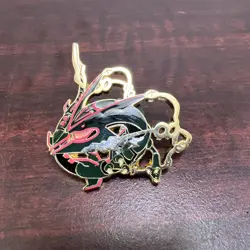 Rayquaza Shiny Pokemon Pin Badge Metal Mega Enamel 2015 #ML - Image 1
