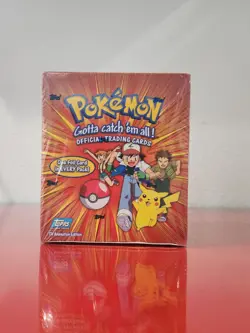 Pokemon TV Animation 1999 Topps Blue Label Booster SERIES 1&2 Box Factory Sealed - Image 2