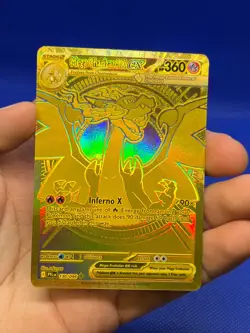 Pokemon Phantasmal Flames Mega Charizard X ex 130/094 Gold Mega Hyper Rare NM - Image 2