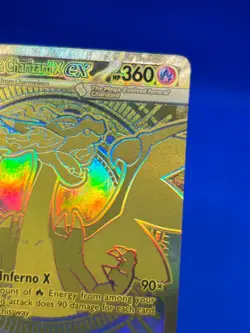 Pokemon Phantasmal Flames Mega Charizard X ex 130/094 Gold Mega Hyper Rare NM - Image 4