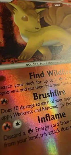 Pokemon Vulpix Shiny SH6-12 Platinum Reverse Holo, LP/NM - Image 3