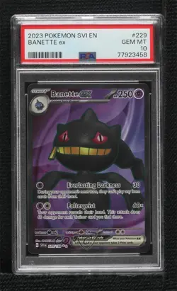 Banette ex Ultra Rare Pokemon Scarlet & Violet Base Set SV1 PSA 10 GEM MT - Image 1