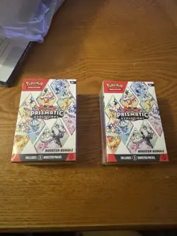 Pokemon TCG Prismatic Evolutions Booster Bundle Sealed x2 - Image 1