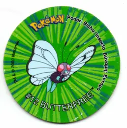 #12 BUTTERFREE TAZO Nº59 POKEMON TAZOS 2 COLECCION 2000 MATUTANO / TASTY - Image 1