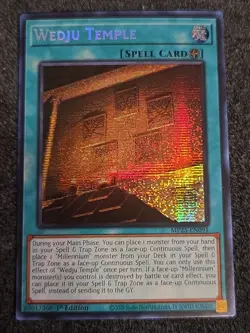 YuGiOh! - Wedju Temple - MP25-EN091 - Prismatic Secret Rare - NM/M - Image 1