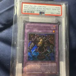 2002 Yu-Gi-Oh! Thousand-Eyes Restrict PSV-084 Ultra Rare PSA 10 GEM MINT - Image 1