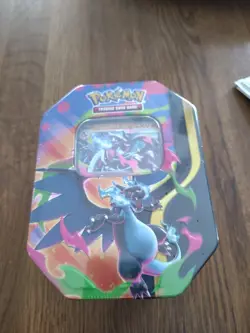 Mega Charizard Tin (Mega Charizard X) Pokemon Trading Card | Brand New / Sealed - Image 1