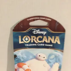 NEW Three Disney Lorcana Azurite Sea Trading Card Game Baymax Art Pack - Image 2