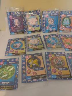 Pokemon, loose sealed Burger King 1999 promo trivia cards. - Image 2