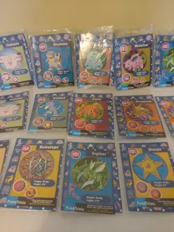 Pokemon, loose sealed Burger King 1999 promo trivia cards. - Image 3