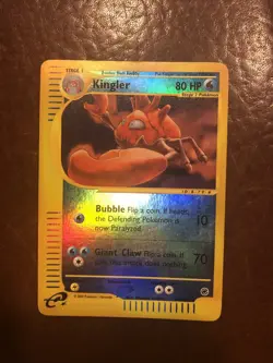 Kingler 50/165 Expedition Reverse Holo Rare Pokemon Card - Image 1