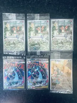 Pokemon Promo Cards Bundle (6 Cards) Mega Charizard, Charmander, Mimikyu - Image 1