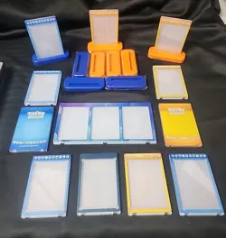 Pokemon Ultra Pro Magnetic Card Holders with Display Stand Lot of 11 Plus 3 Card - Image 1