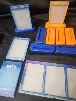 Pokemon Ultra Pro Magnetic Card Holders with Display Stand Lot of 11 Plus 3 Card - Image 2