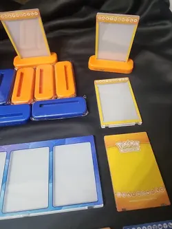 Pokemon Ultra Pro Magnetic Card Holders with Display Stand Lot of 11 Plus 3 Card - Image 3