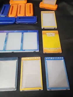 Pokemon Ultra Pro Magnetic Card Holders with Display Stand Lot of 11 Plus 3 Card - Image 4