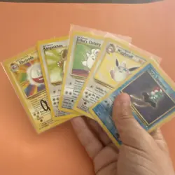 Pokemon TCG 5 Card Lot Electrode Kangaskhan Clefairy Wigglytuff Gym Heroes Base… - Image 1