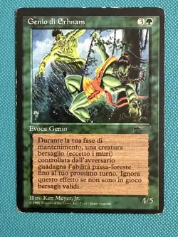 Mtg Italian Arabian Nights FBB—Erhnam Djinn— Good - Image 1