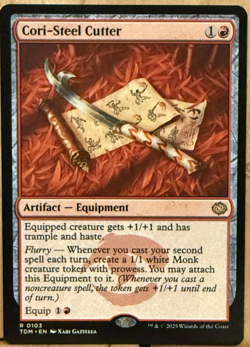 LIMITED EDITION Tarkir Dragonstorm MtG Cori-Steel Cutter Unplayed NM - Image 1
