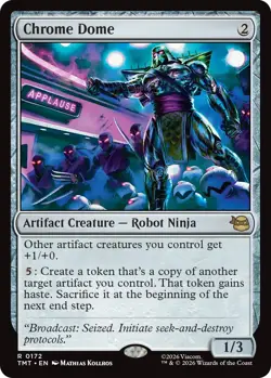 FOIL Chrome Dome - Teenage Mutant Ninja Turtles - MtG- NM - Image 1