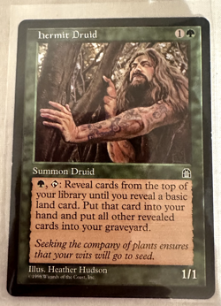 Hermit druid- English - MTG - Stronghold- (LP-NM) *see Pictures - Image 1
