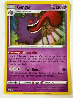Gengar 057/198 Holo Rare Chilling Reign Pokemon Holo Near Mint - Image 1