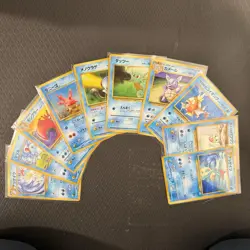 Vintage Japanese Pokemon Card Lot WOTC Era Misty Seel Croconaw Magikarp - Image 1