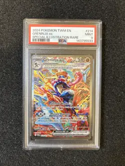 2024 Pokemon TWM EN Greninja EX Special Illustration Rare 214/167 PSA MINT 9 🤩 - Image 1