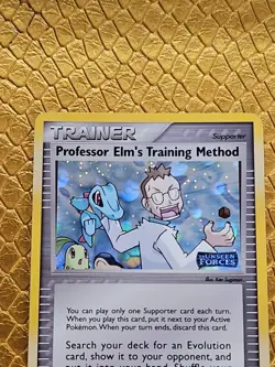PROFESSOR ELM'S Training Method POKEMON Unseen Forces Holo Trading Card 89/115 - Image 2
