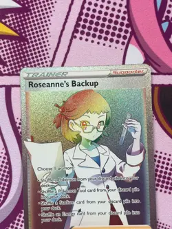 Pokemon - Roseanne's Backup 180/172 - Secret Rare Trainer - Brilliant Stars - NM - Image 2