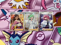 Pokemon TCG - Full Art Trainer BUNDLE (x3) - w/ Furisode Girl 190/195 - NM/M - Image 1