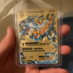 Pokemon Charizard ex Gold Metal Holo Promo 074 Sv: Scarlet & Violet Promo Card - Image 1
