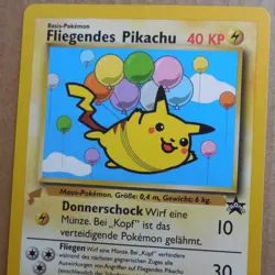 German Fliegendes Pikachu (Flying Pikachu) Black Star Promo #25 Pokemon World NM - Image 2