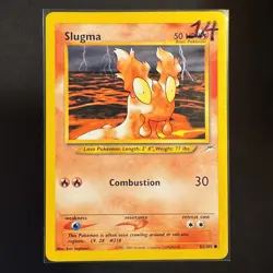 Slugma - 82/105 - Neo Destiny - Pokemon - Common - Played - Image 3