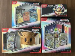 Pokemon Prismatic Evolutions Binder Eevee Pouch Poster Surprise Box Lot SEALED - Image 1