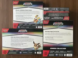 Pokemon Prismatic Evolutions Binder Eevee Pouch Poster Surprise Box Lot SEALED - Image 2