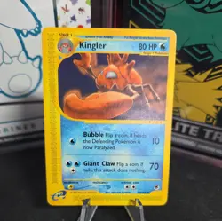 Kingler 50/165 Non-Holo Rare Expedition Base Set Pokemon TCG E-Series Vintage - Image 1