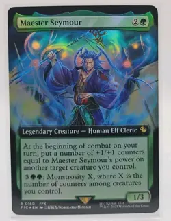 Maester Seymour (Extended Art) (FOIL) R #160 MTG Final Fantasy FF10 FFX RARE - Image 1