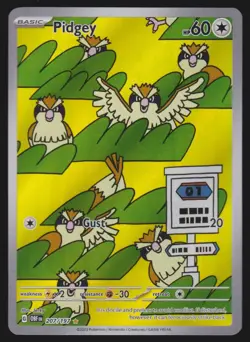 2023 Scarlet & Violet Series - Obsidian Flames Pidgey Illustration Rare #207 - Image 1