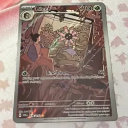 Lileep 145/142 Pokemon TCG Stellar Crown Illustration Rare Full Art Holo - Image 1
