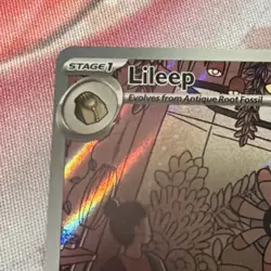 Lileep 145/142 Pokemon TCG Stellar Crown Illustration Rare Full Art Holo - Image 2