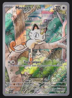 2025 Mega Evolution Series - Phantasmal Flames Meowth Illustration Rare #106 - Image 1