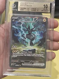 Zekrom ex 2025 Pokemon Scarlet Violet Black Bolt #166 SIR BGS 10 - Image 1