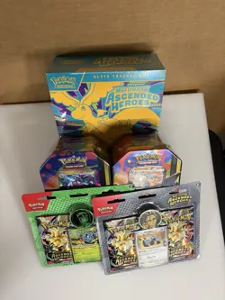 Pokemon TCG Mega Evolution Ascended Heroes ETB + 2 Pack Blister & Tin Bundle!! - Image 3