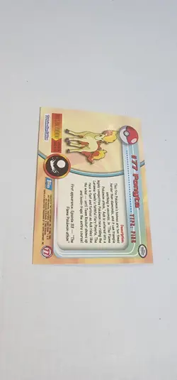 2000 Topps Pokemon TV Series 2 Ponyta #77 Foil - Image 4