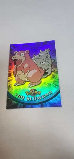 Pokemon Topps Tv Animation Edition Series 2 Slowbro #80 Foil Blue Logo 2000 - Image 1
