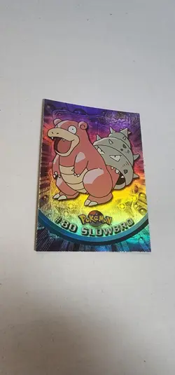 Pokemon Topps Tv Animation Edition Series 2 Slowbro #80 Foil Blue Logo 2000 - Image 2
