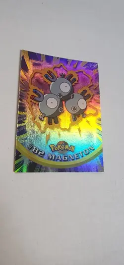Pokemon Topps Tv Animation Edition Series 2 Magneton #82 Foil Blue Logo 2000 - Image 2