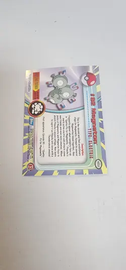 Pokemon Topps Tv Animation Edition Series 2 Magneton #82 Foil Blue Logo 2000 - Image 3