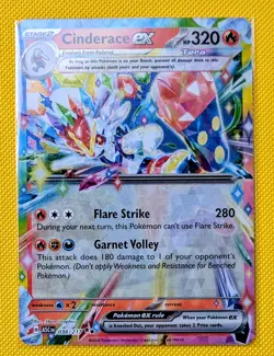 Cinderace ex 038/217 - Pokemon TCG Ascended Heroes Double Rare - NM Pack Fresh - Image 1